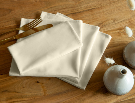 Lot de 4 serviettes de table Bouées marines 100% coton