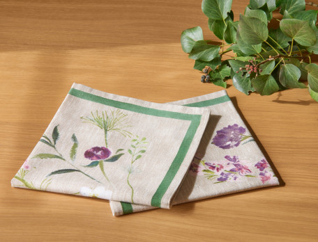 Lot de 2 serviettes de table Bouquet des Landes