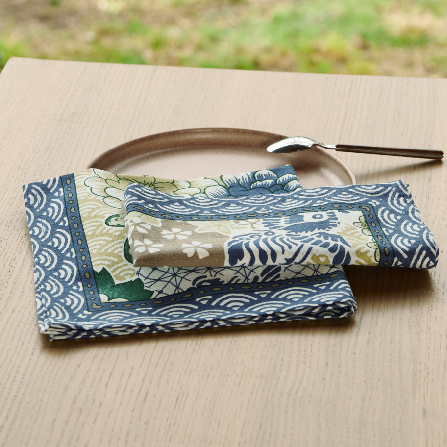 Lot de 2 serviettes de table Origami