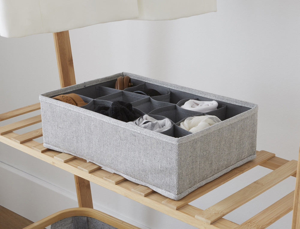 Sortierbox aus Polyester und Baumwolle