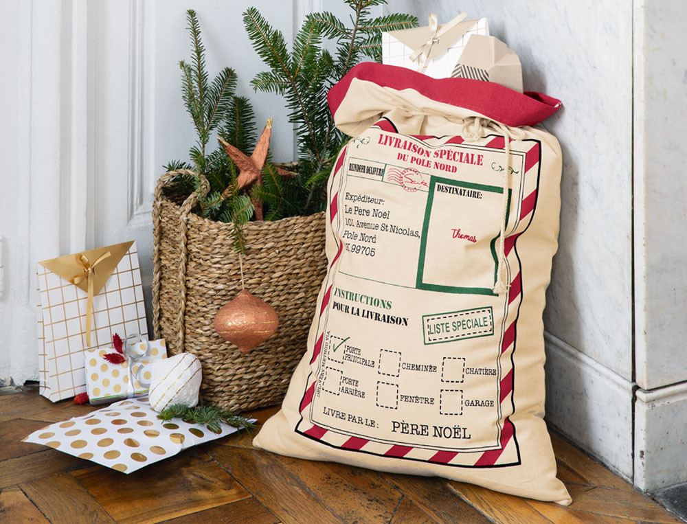 Spielzeugsack bedruckt Adventszeit