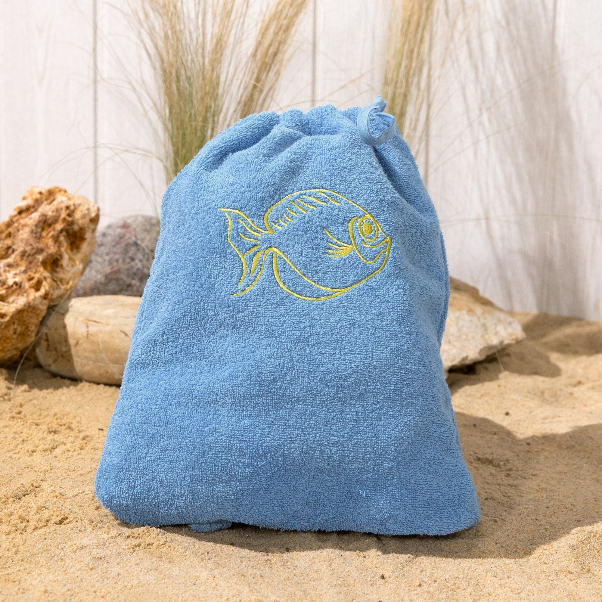 Strandhandtuch-Rucksack Unterwasserpause