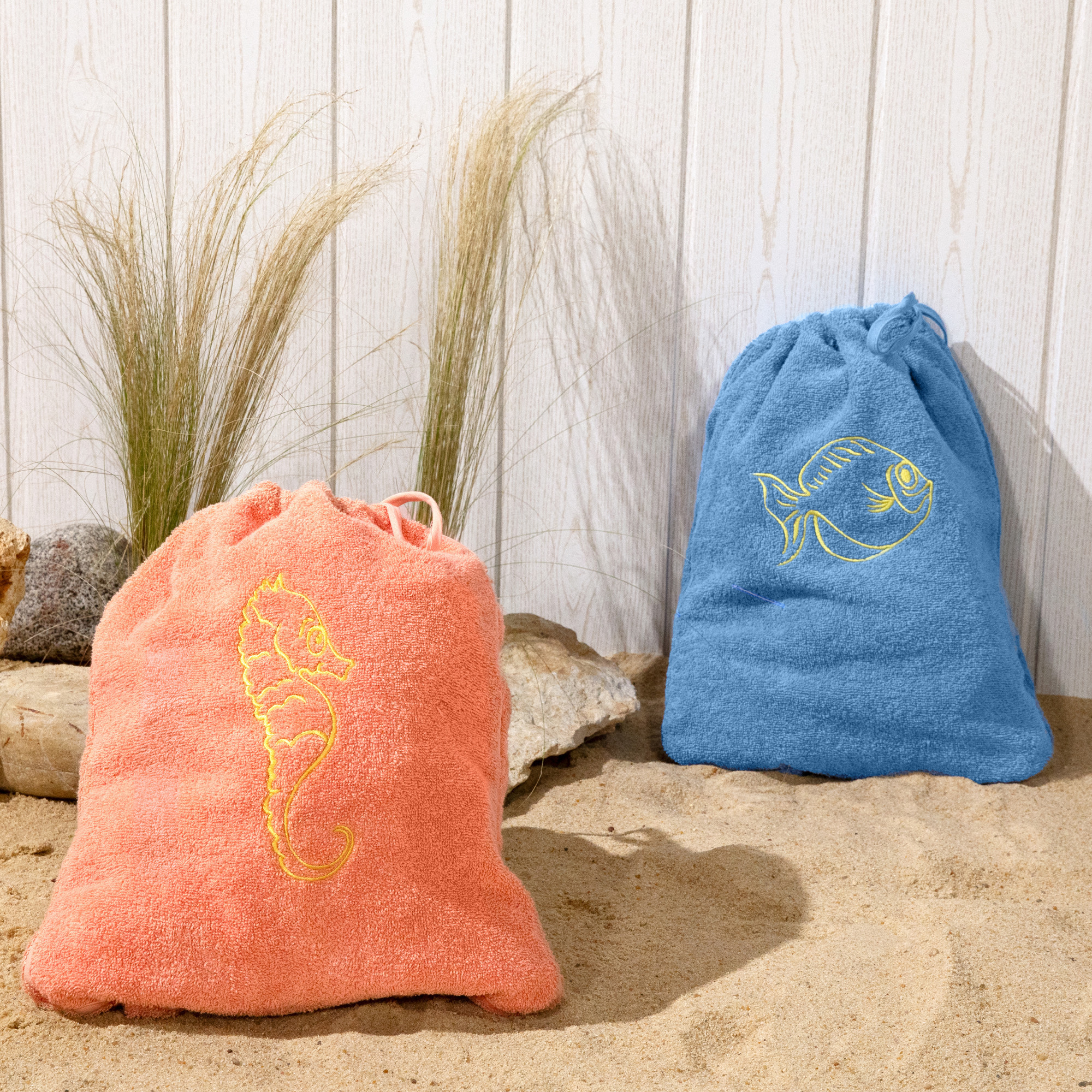 Strandhandtuch-Rucksack Unterwasserpause