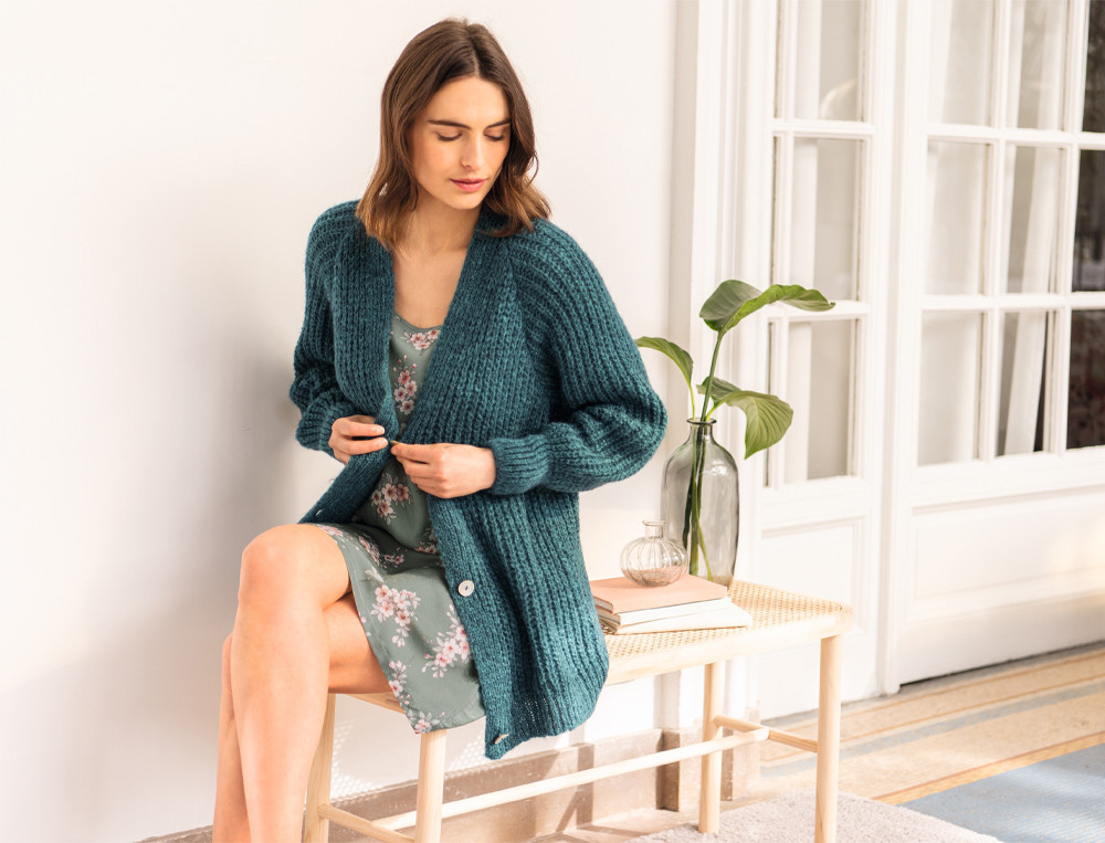 Strickjacke Farbenspiel