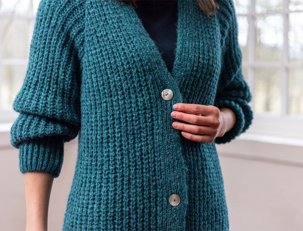 Strickjacke Farbenspiel