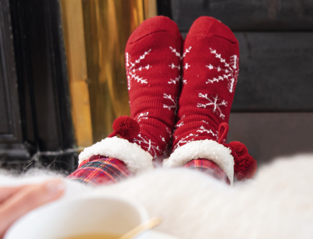 Stricksocken Familienmoment