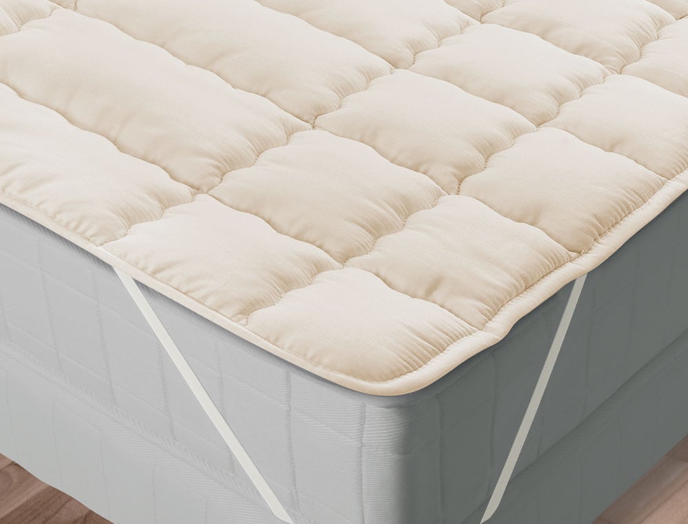 Surmatelas forme plateau Confort laine 600g/m2