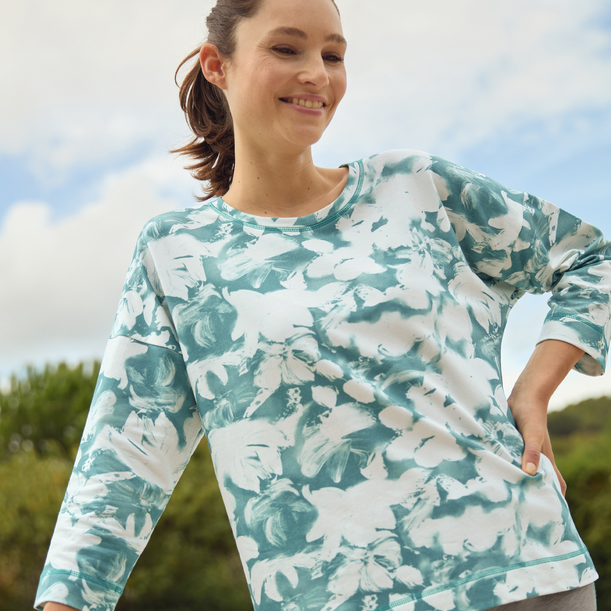 Sweatshirt Lotusblume