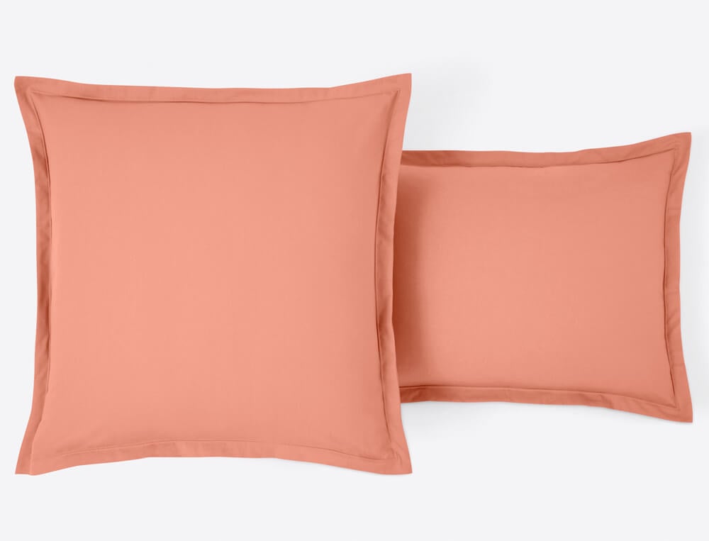 Taie d'oreiller unie brodable Coton fin