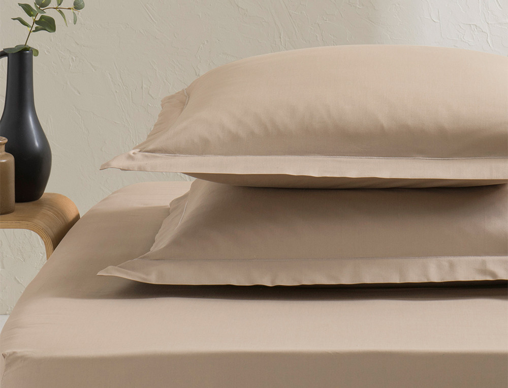 Taie d'oreiller unie Percale coton