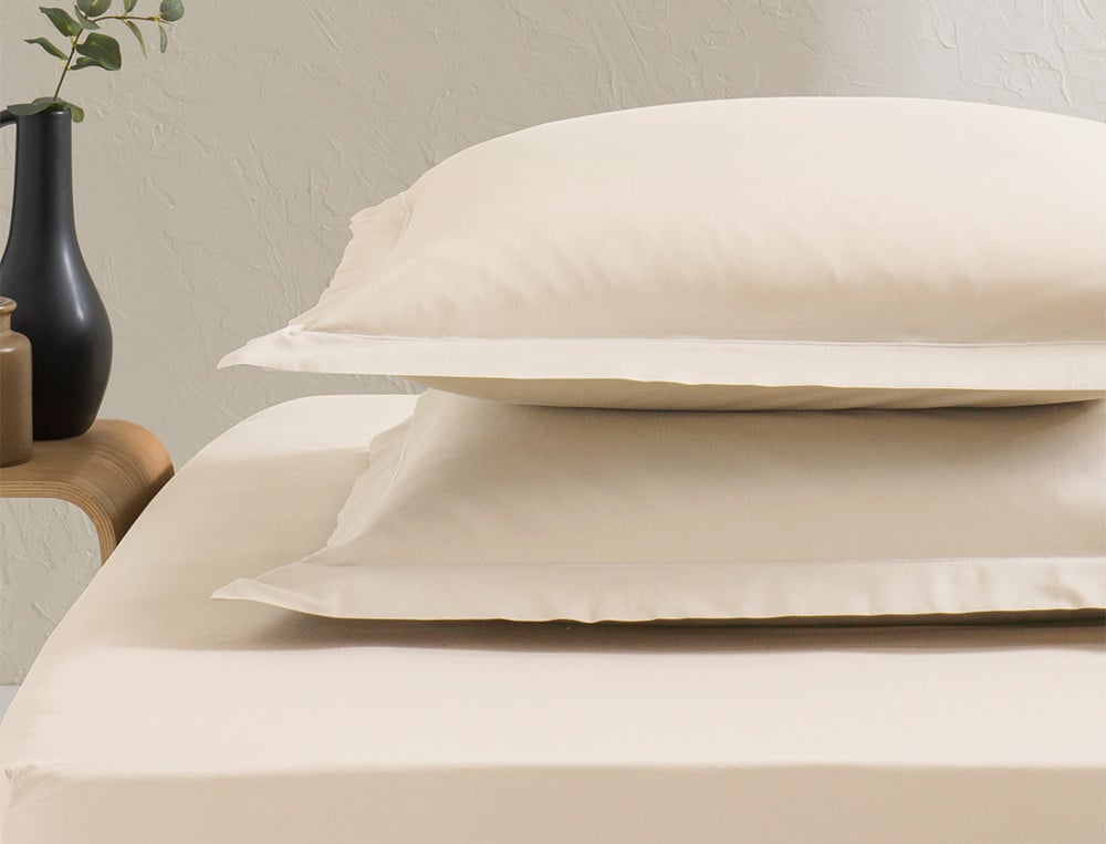 Taie d'oreiller unie Percale coton