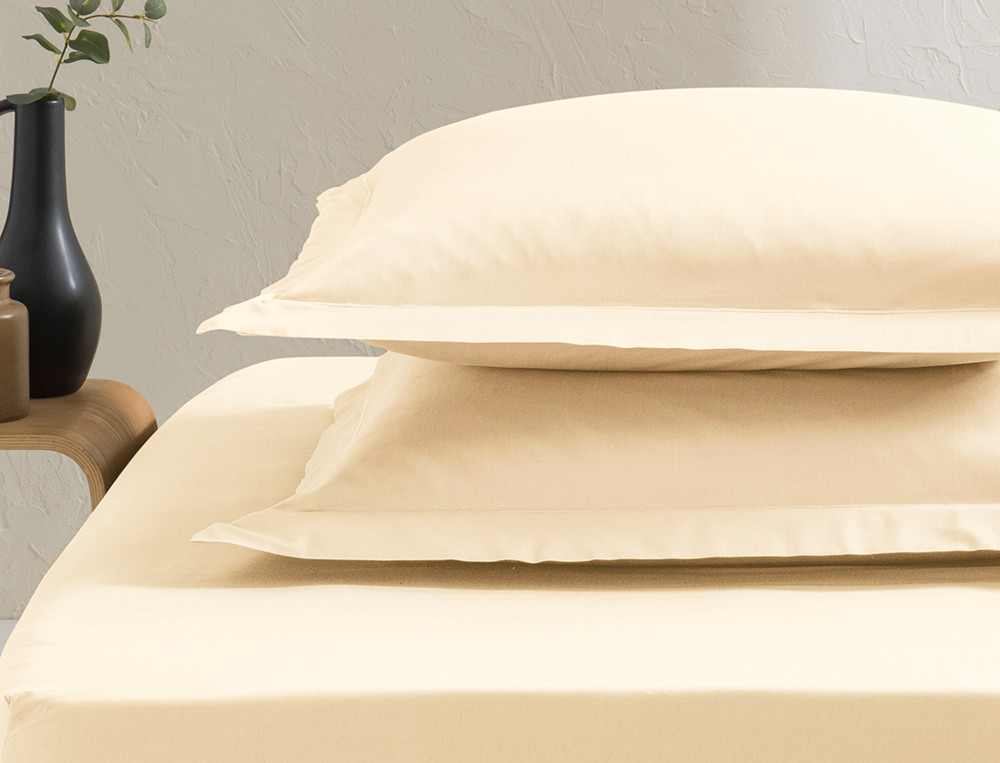 Taie d'oreiller unie Percale coton