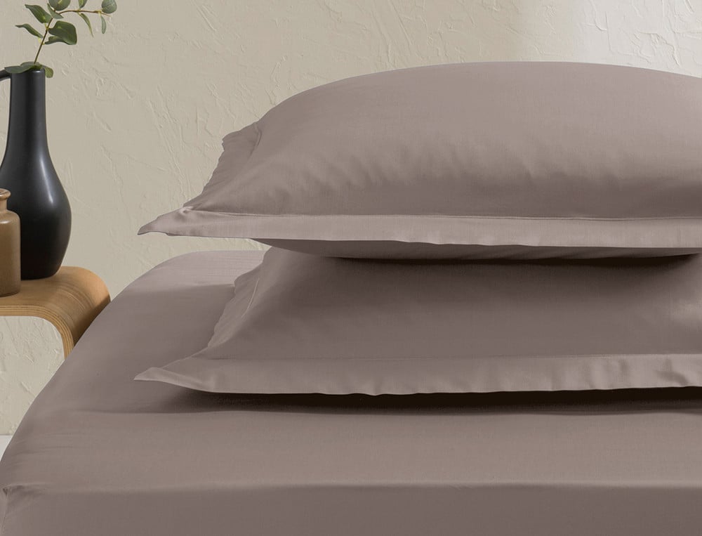 Taie d'oreiller unie Percale coton