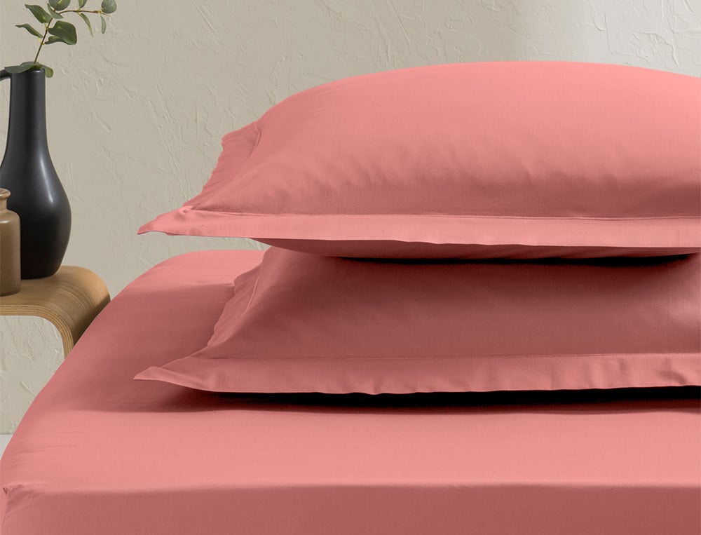 Taie d'oreiller unie Percale coton