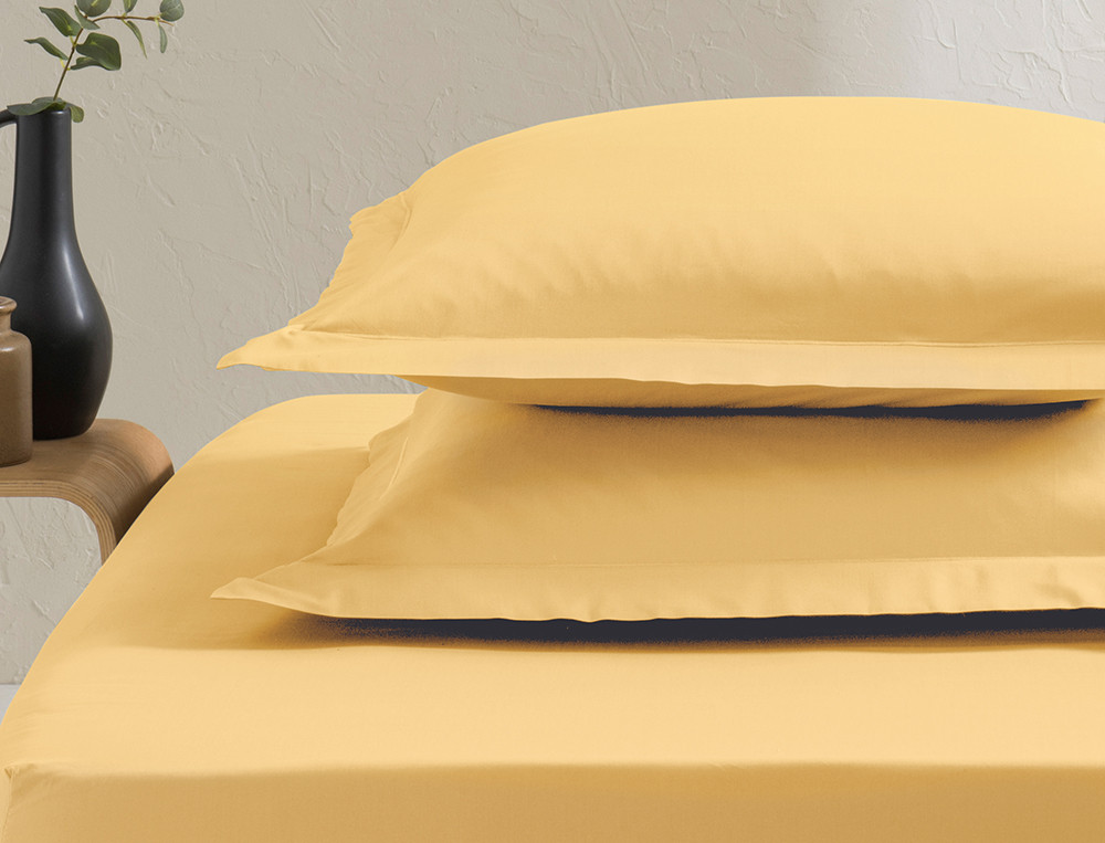 Taie d'oreiller unie Percale coton