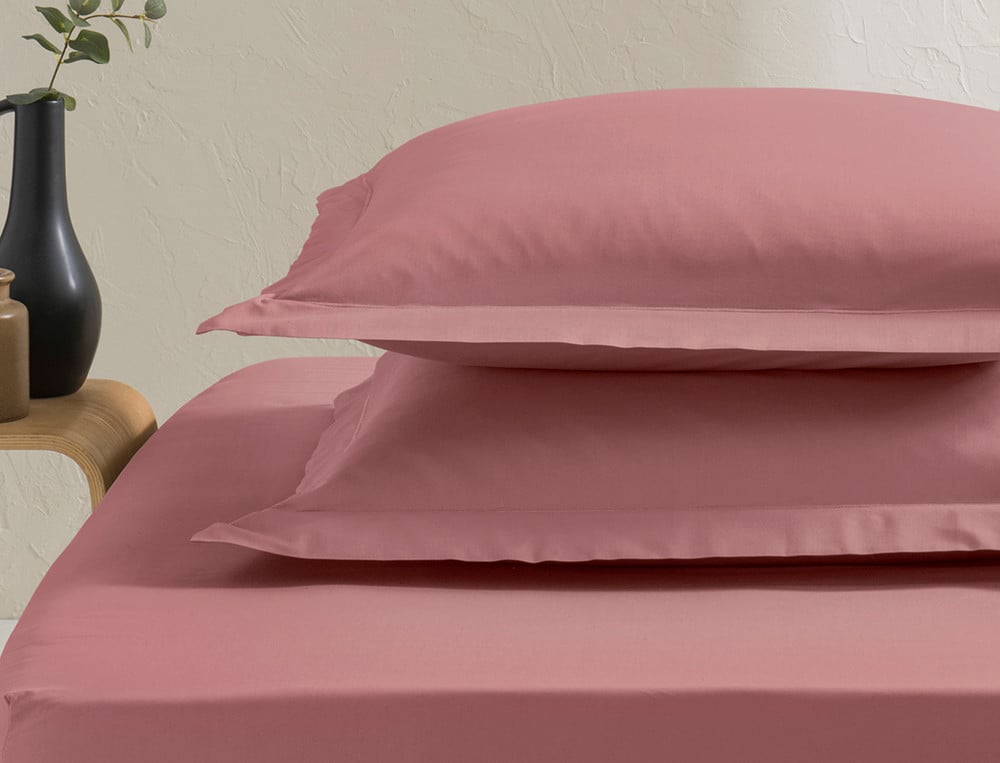 Taie d'oreiller unie Percale coton