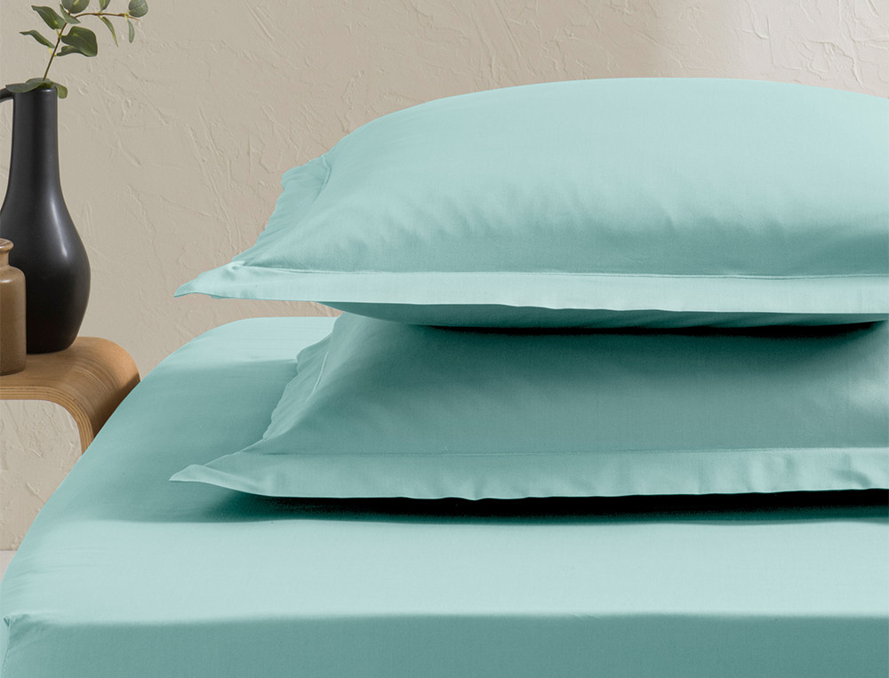 Taie d'oreiller unie Percale coton