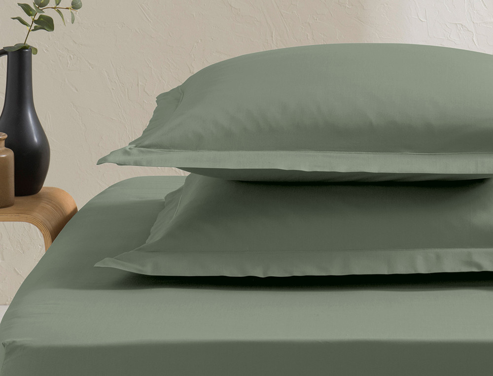 Taie d'oreiller unie Percale coton