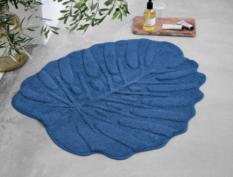 Tapis de bain en coton en forme de palme Les alizés