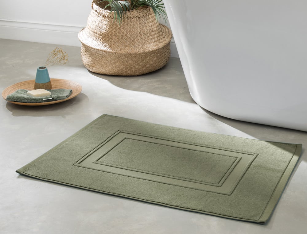 Tapis de bain uni coton Parenthèse