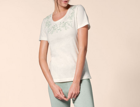 T-shirt jersey brodé L'ingénue
