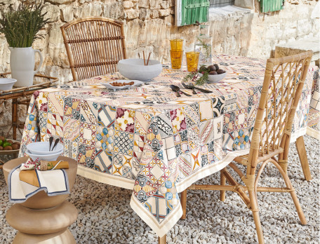 Tischwäsche Azulejos-Motive Madeira