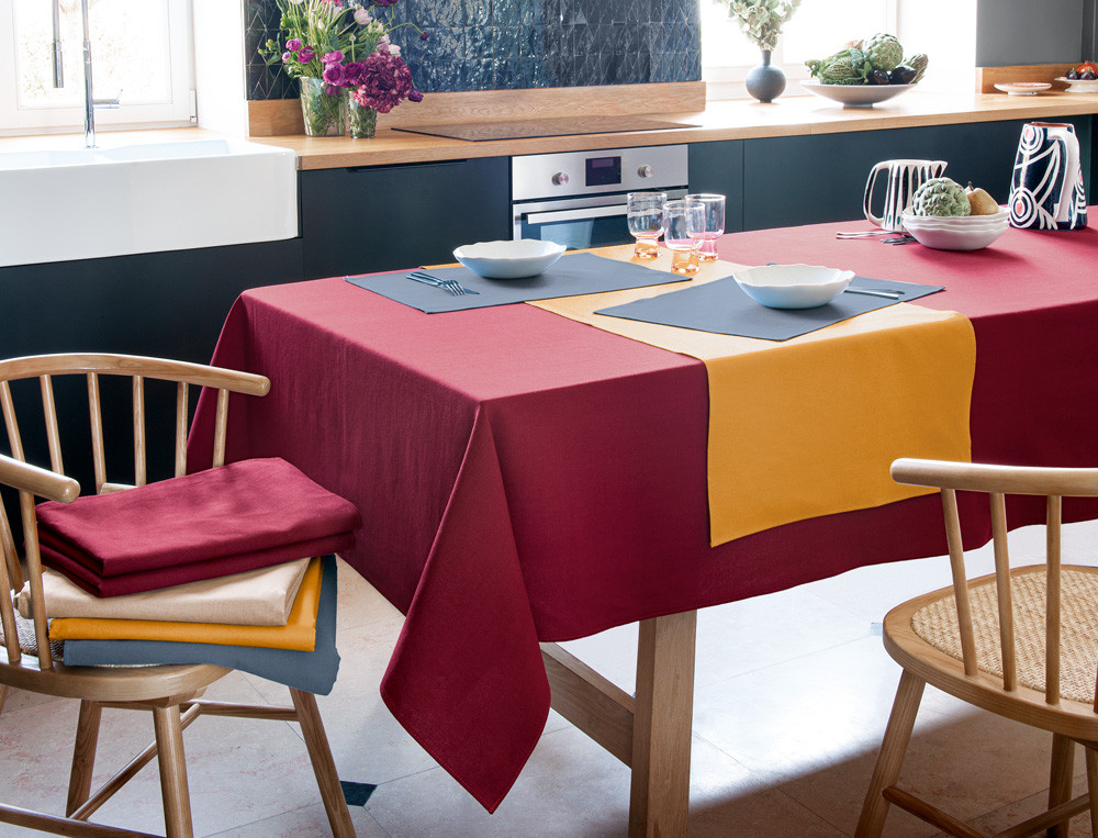 Tischsets einfarbig Tag für Tag Linvosges