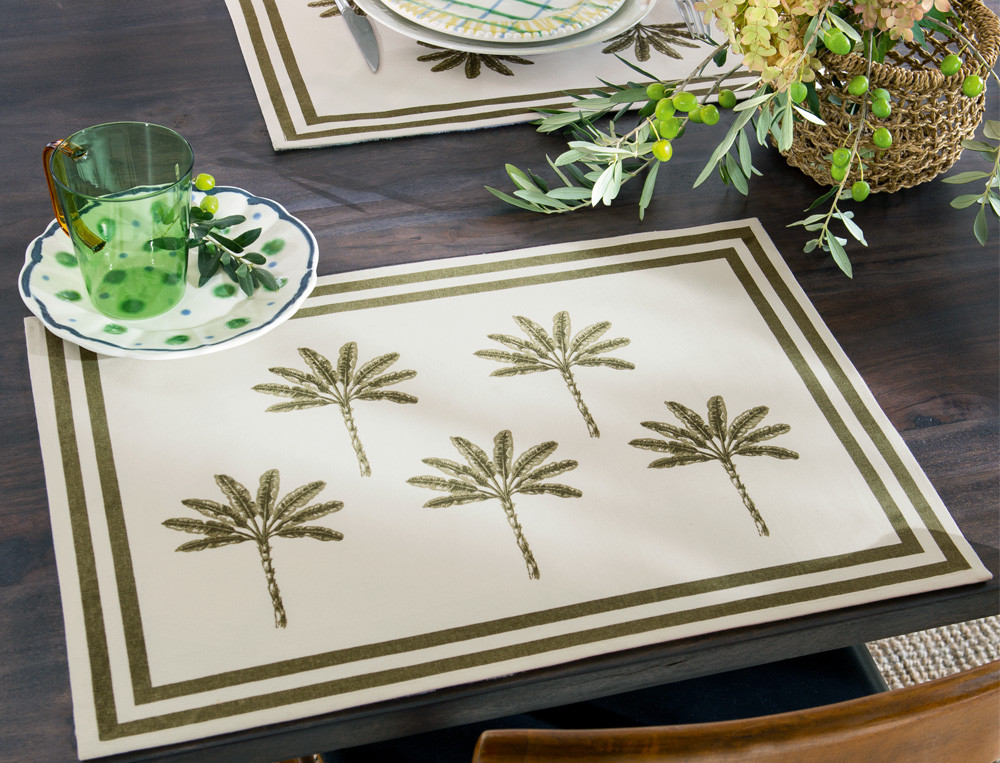 Tischsets mit Palmenmotiven Mallorca