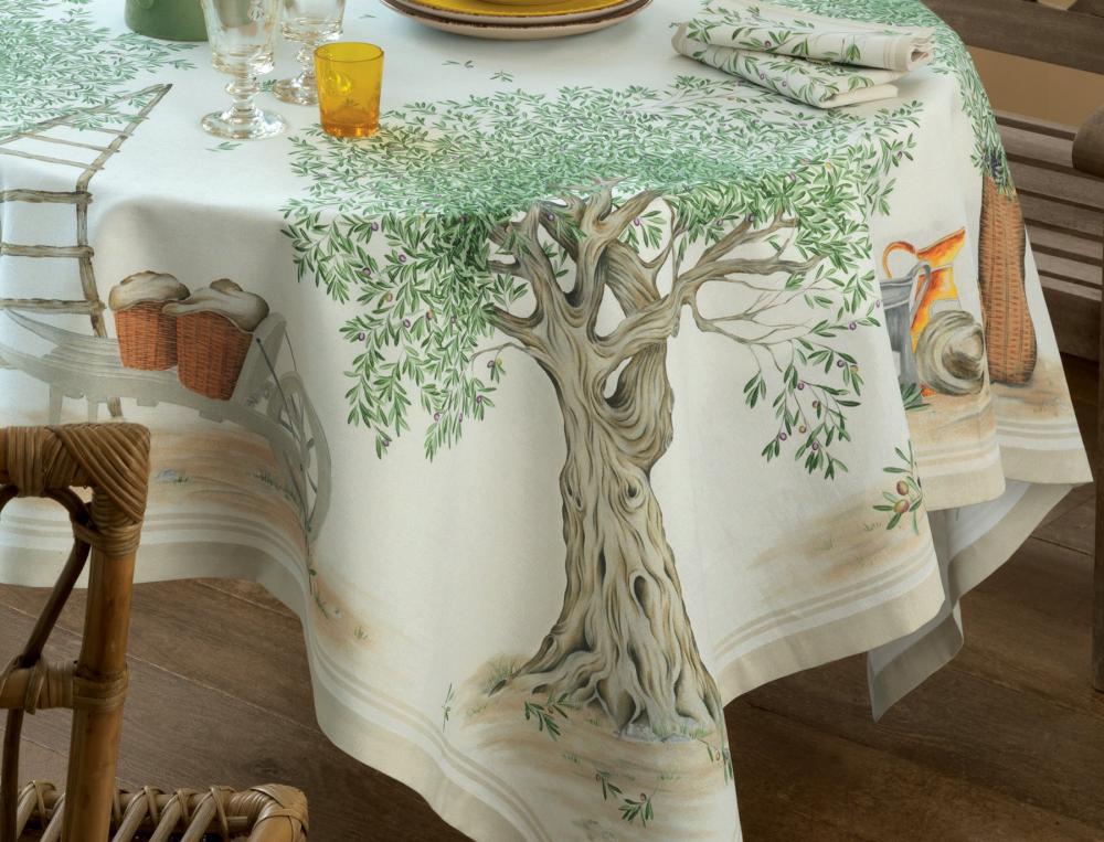 Tischwäsche Unter den Olivenbäumen Baumwolle