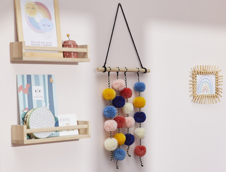 Wandschmuck Pompons Wunderwelt