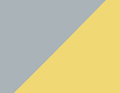 Coton fin gris nuage/jaune moutarde