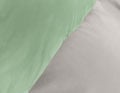 Coton fin Gris clair / Vert tendre