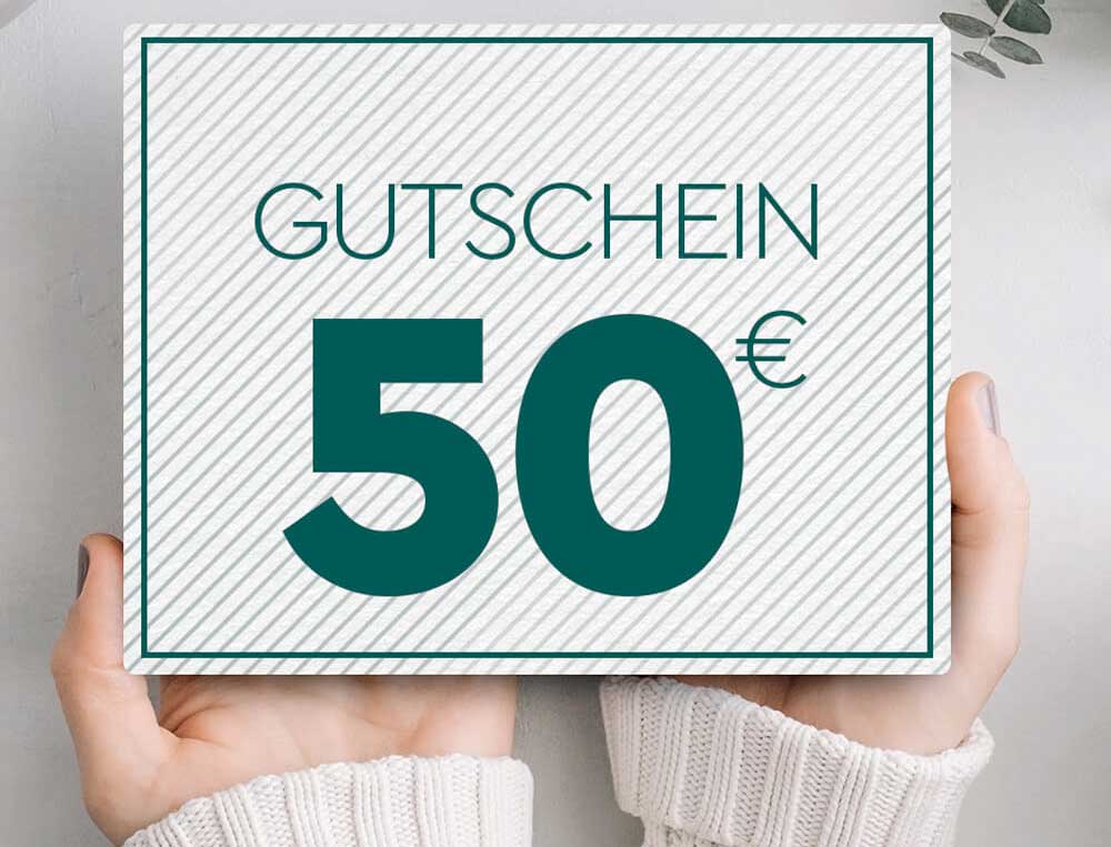 50€ - Gutschein für Ihren Einkauf - 80 Punkte
