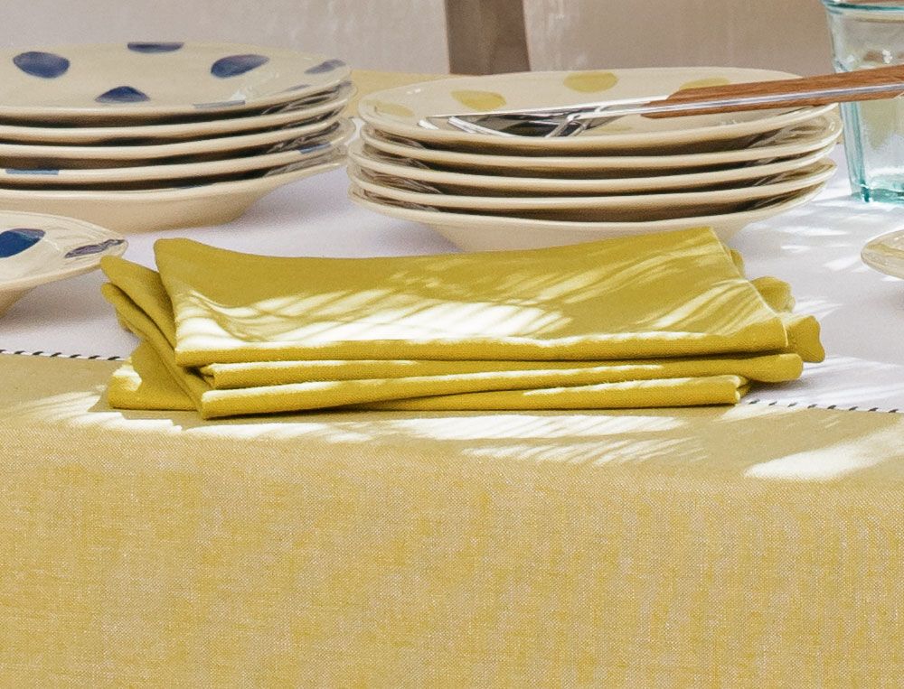 2 serviettes de table 100% coton Au Zenith