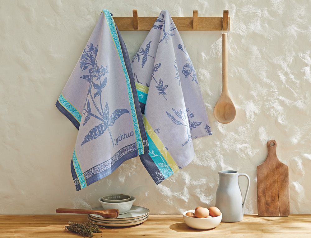 2 Jacquard-Geschirrtücher Weidentraum